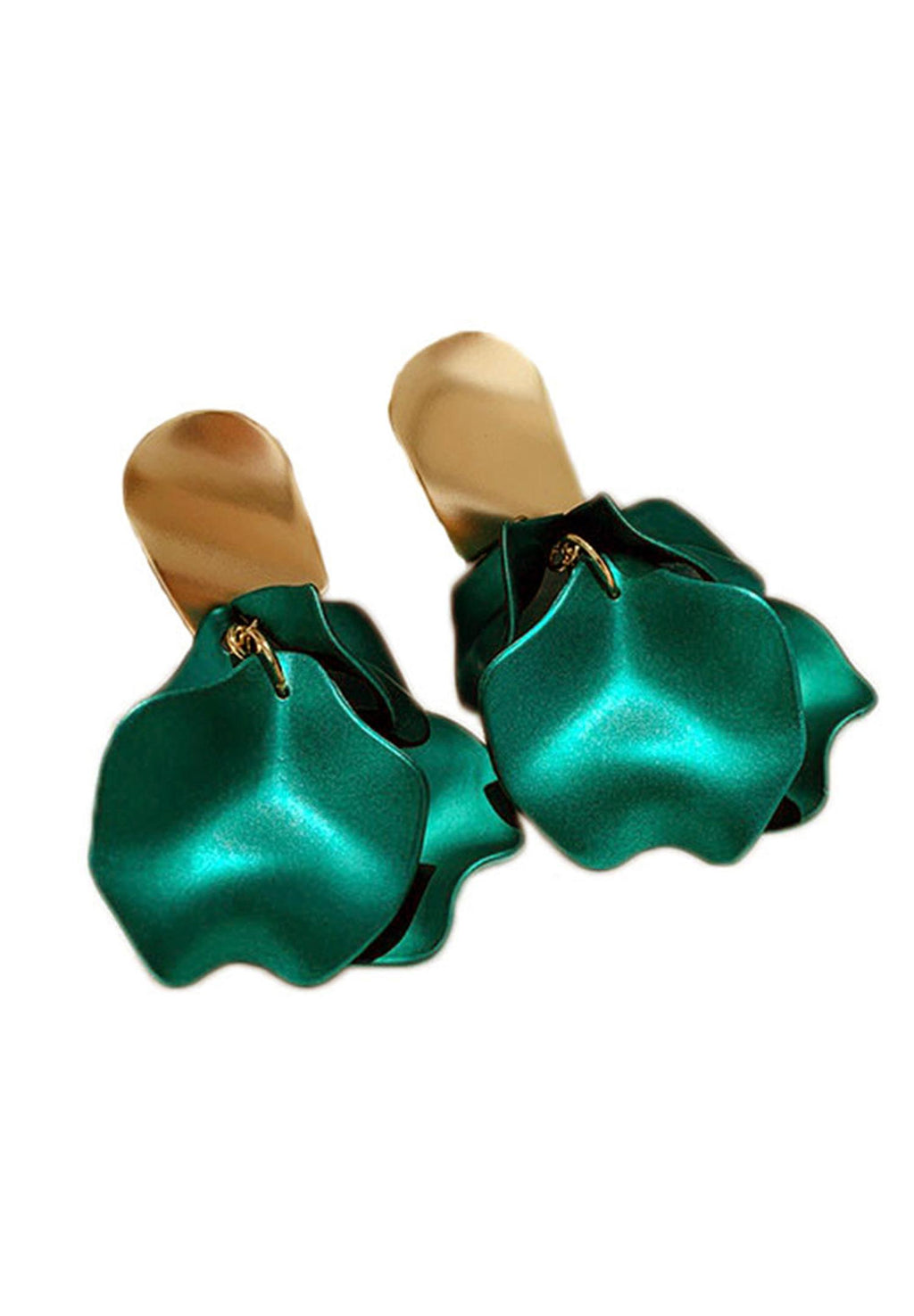 Plush Petal Shaped Earrings