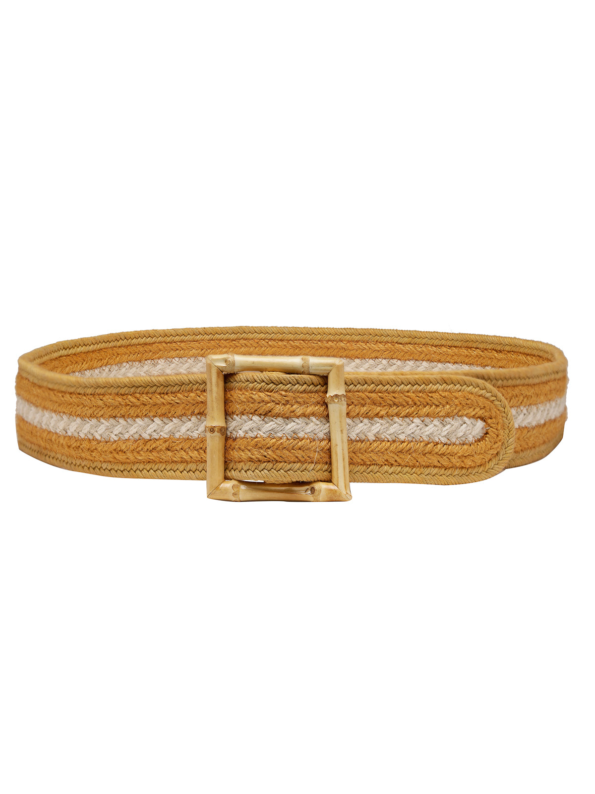 Woven Square Buckle Styling Belt