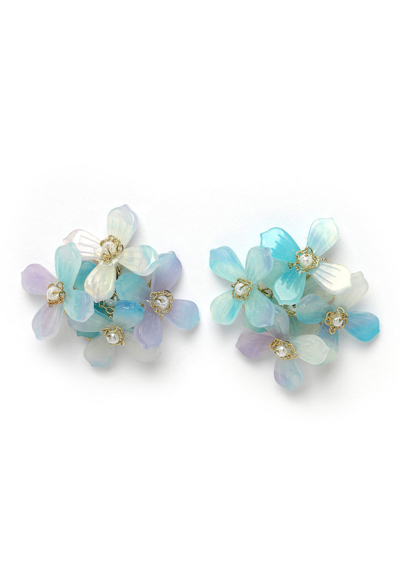 Pendientes de flores azules