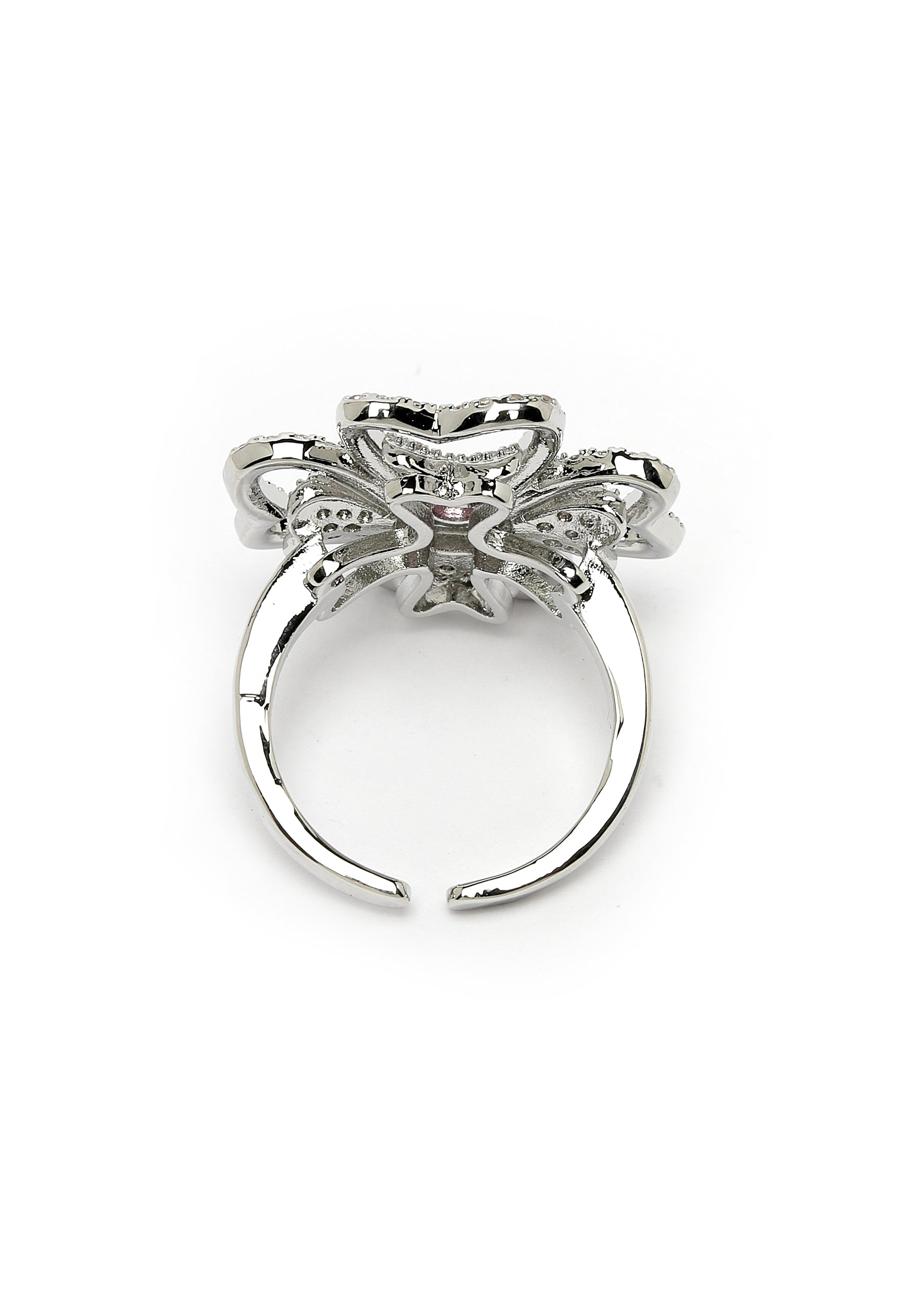 Classic Silver Floral Ring