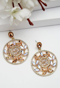 Dainty Hollow Floral Drop Earrings