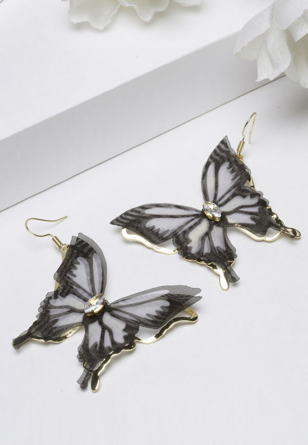 Cute Black Butterfly Stud Earrings