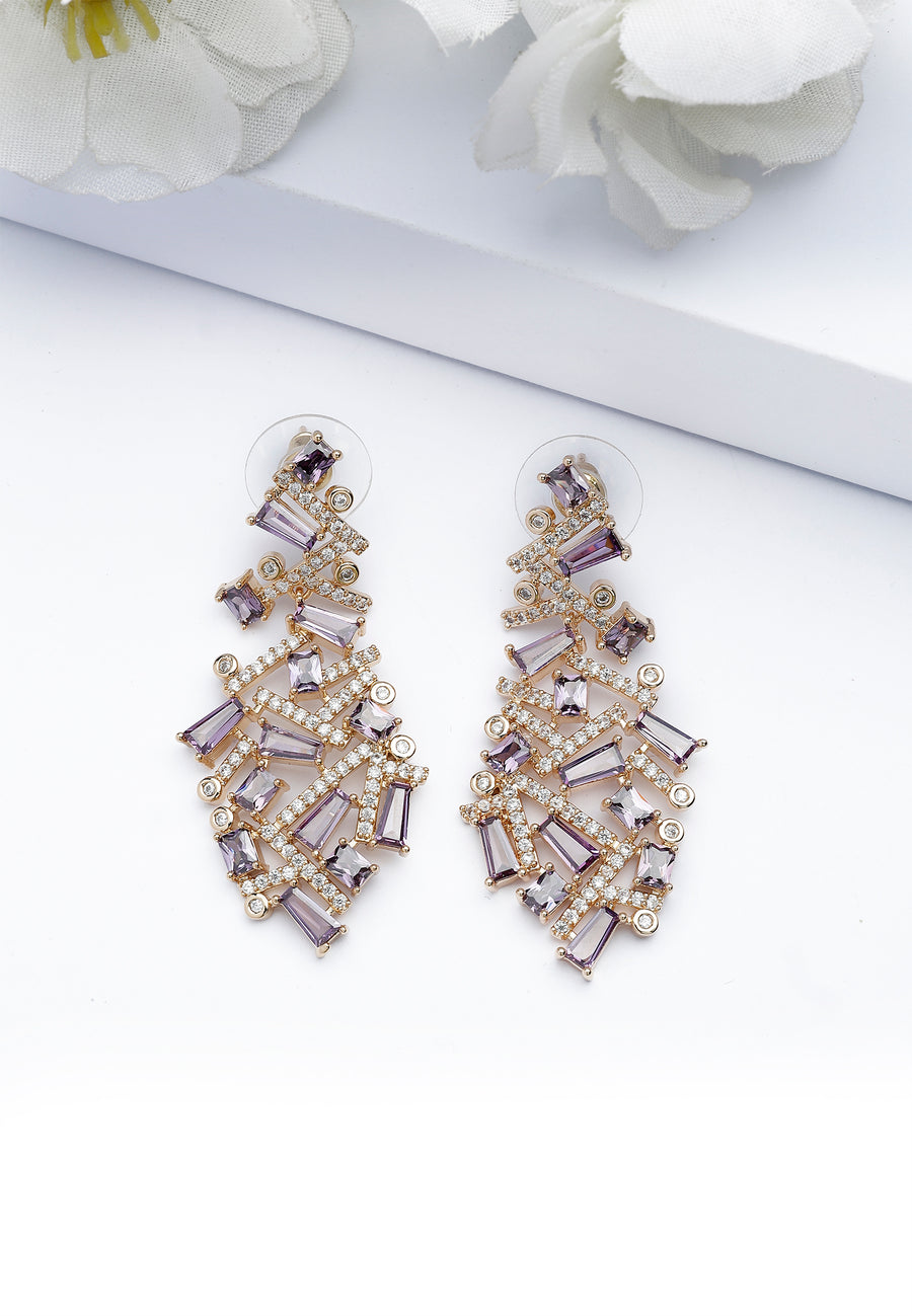 Cluasa Twist Cascading Corcra