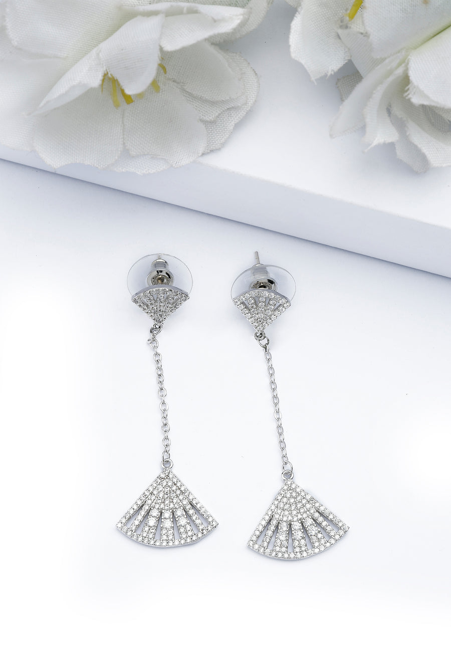 Silver-coloured Seashore Long Earrings
