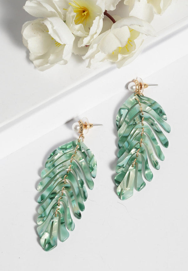 Earrings Leaf Coimhthíocha