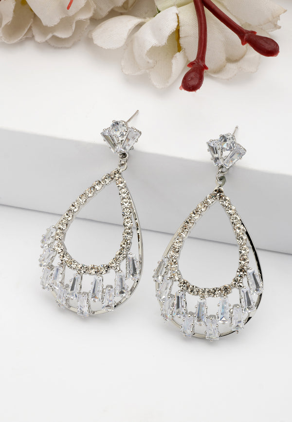 Radiant Teardrop Sparkle Earrings