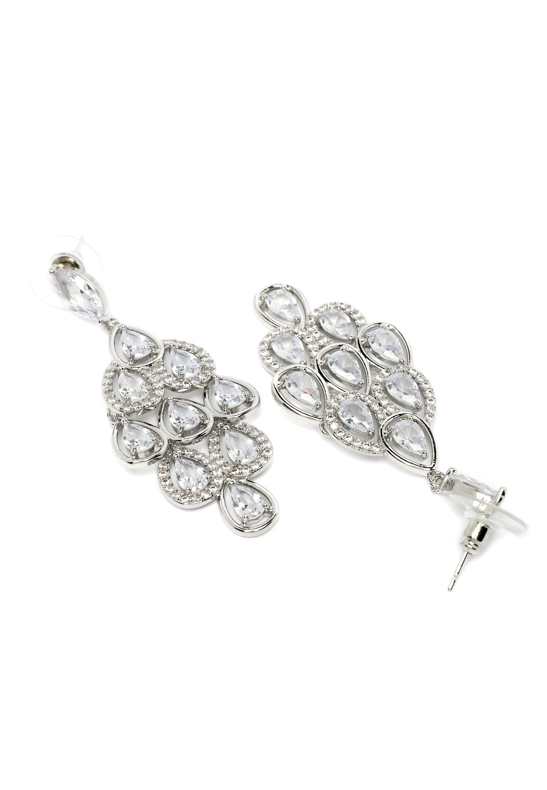 Pendientes de gota de candelabro brillante