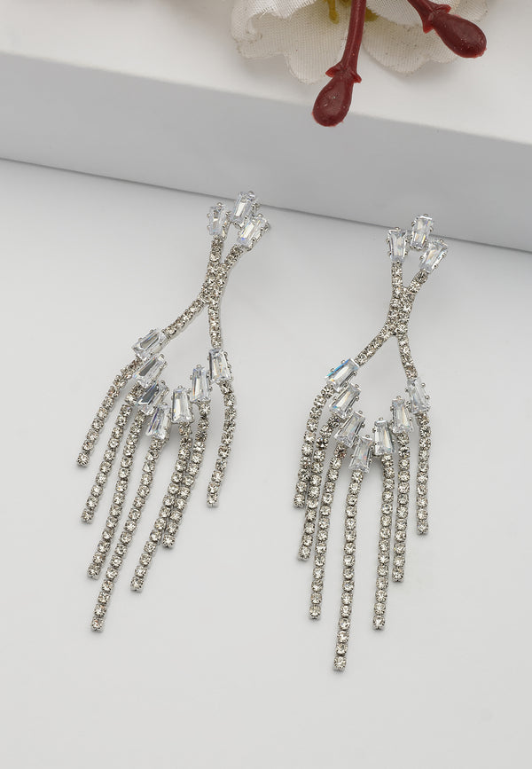 Pendientes de Cadena Brillante Elegantes