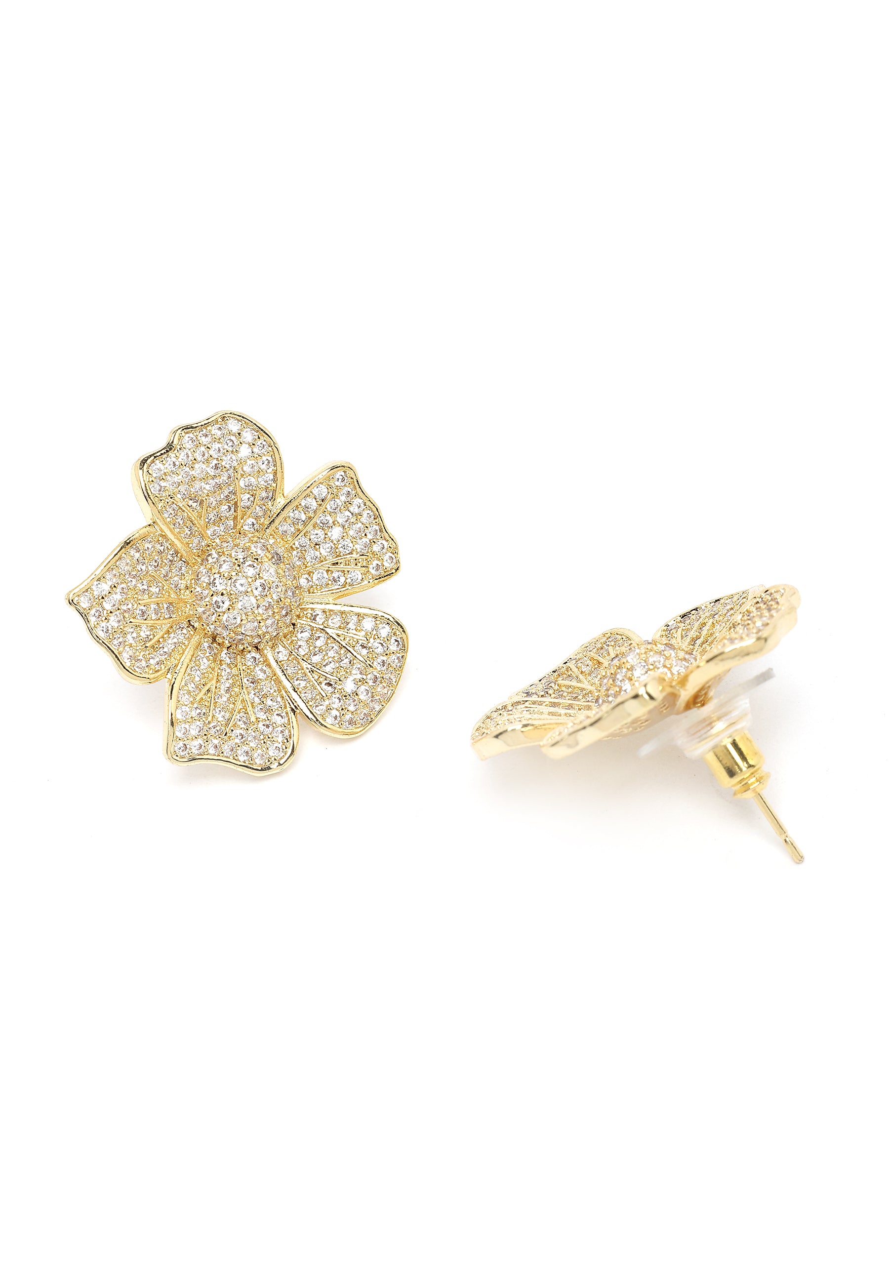 Pendientes de Stud Florales Radiantes