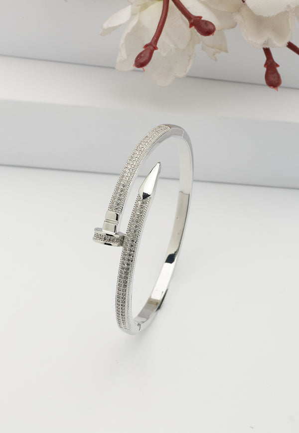 Brazalete Brillante de Plata Aguda