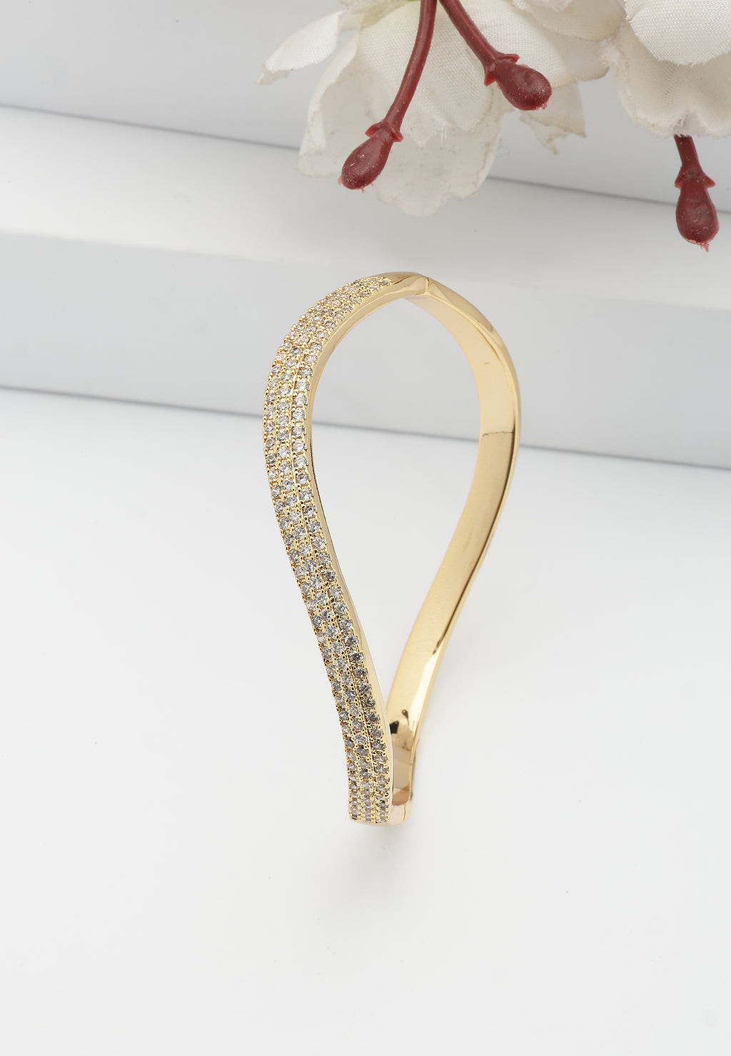 Gouden Gebogen Bangle