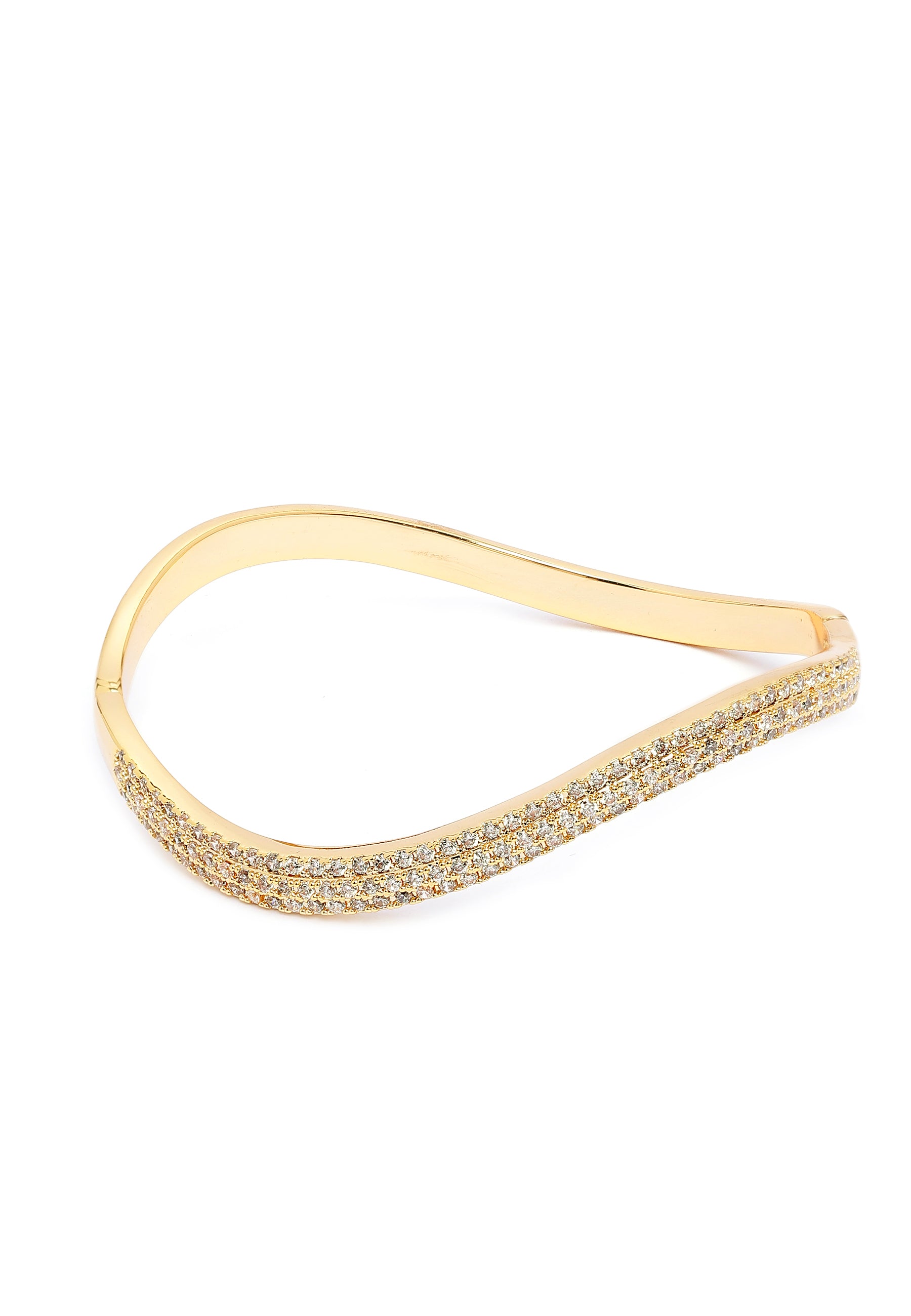 Brazalete Curvo Dorado