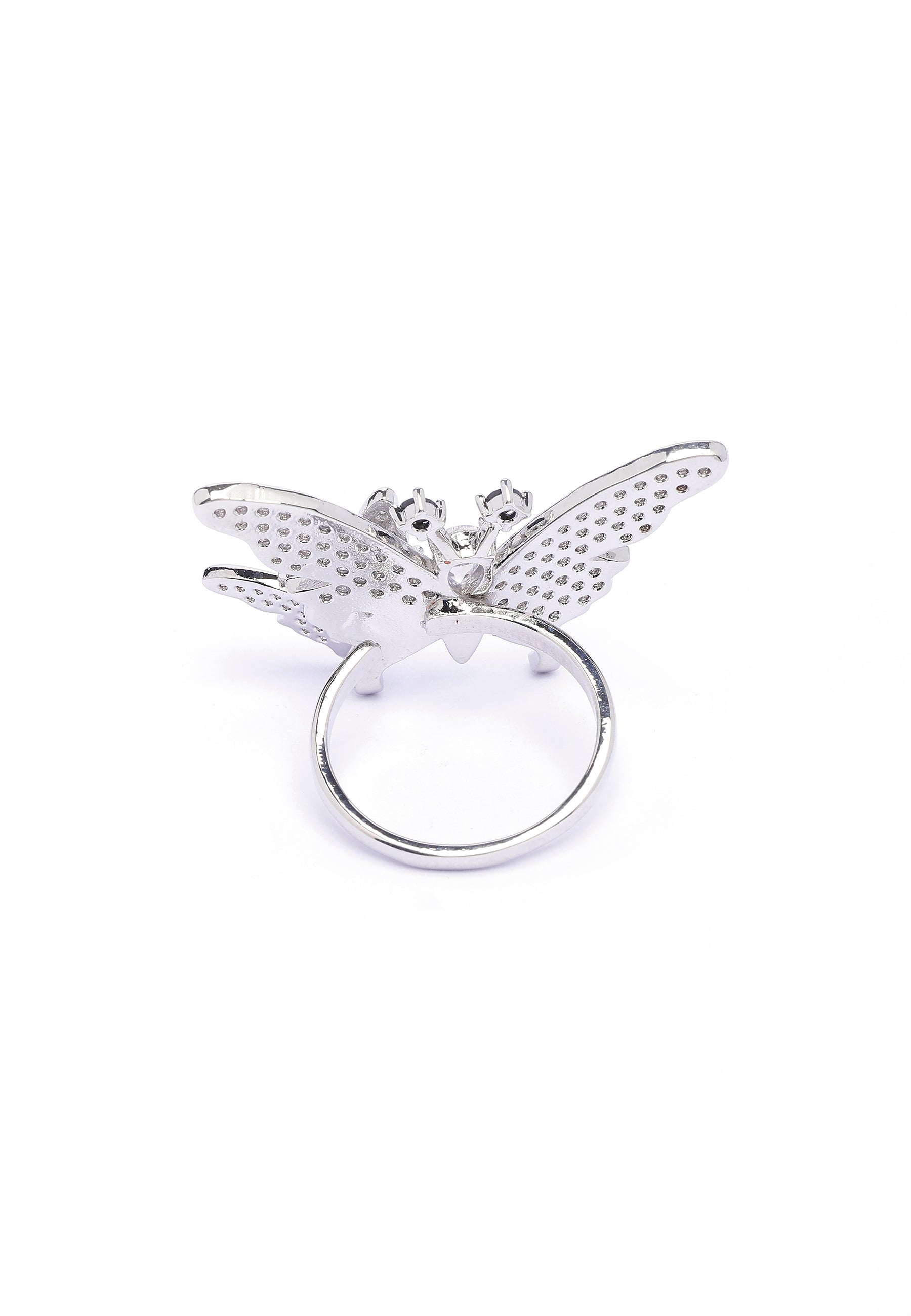 Bague Flutter Argentée Mignonne