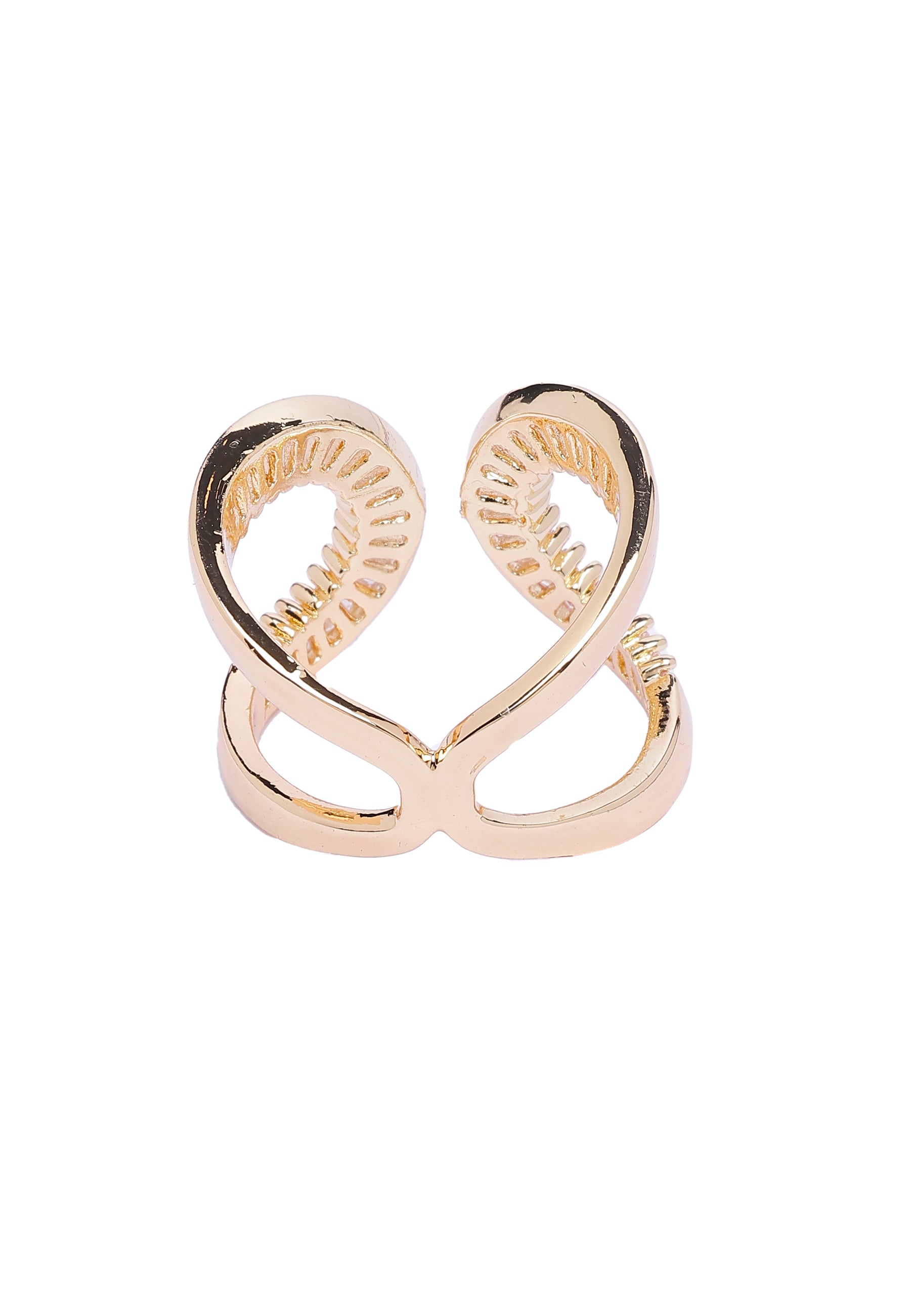 Golden Crescent Glam ring