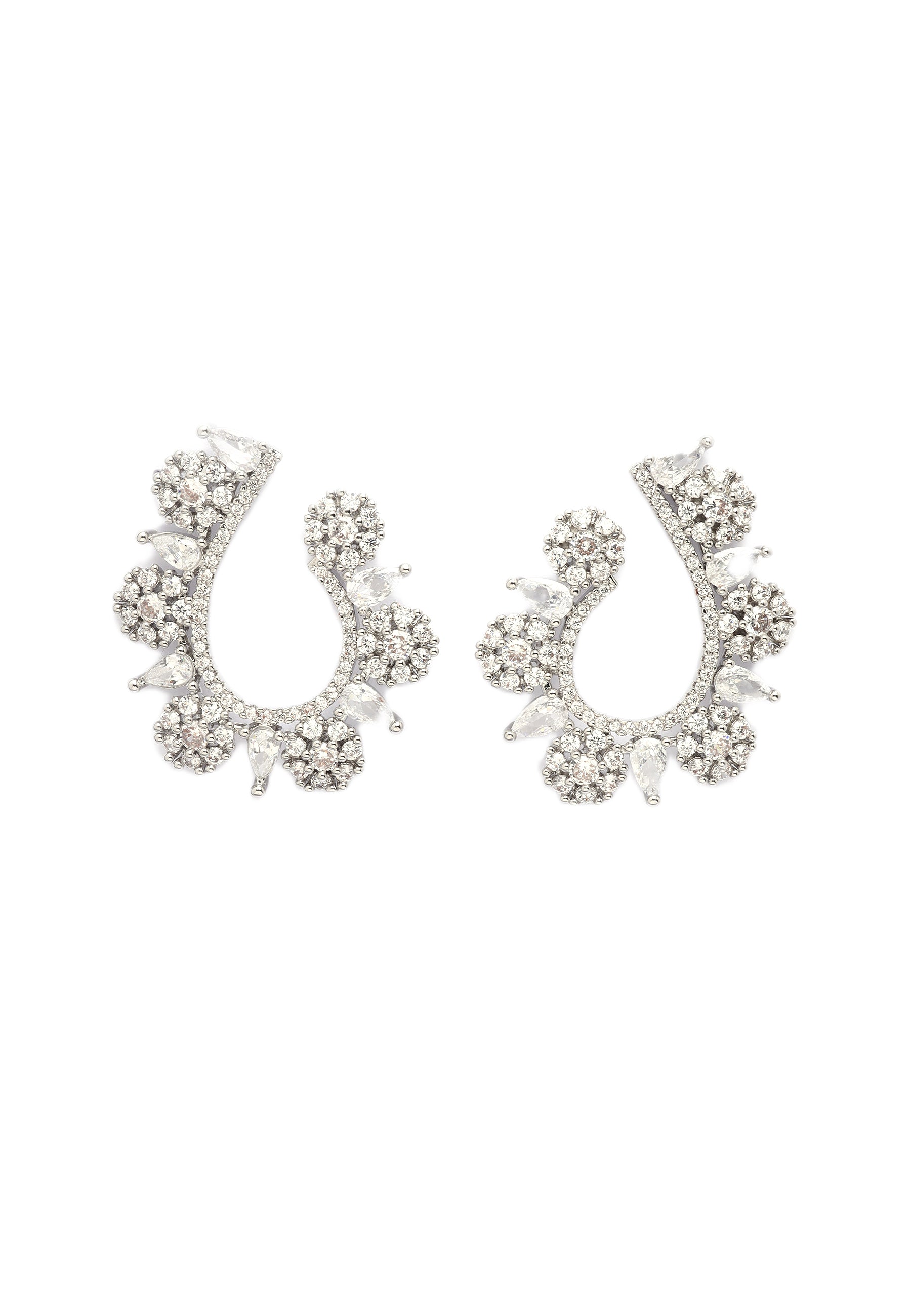 Fijne Bloemoorbellen en Ketting Set