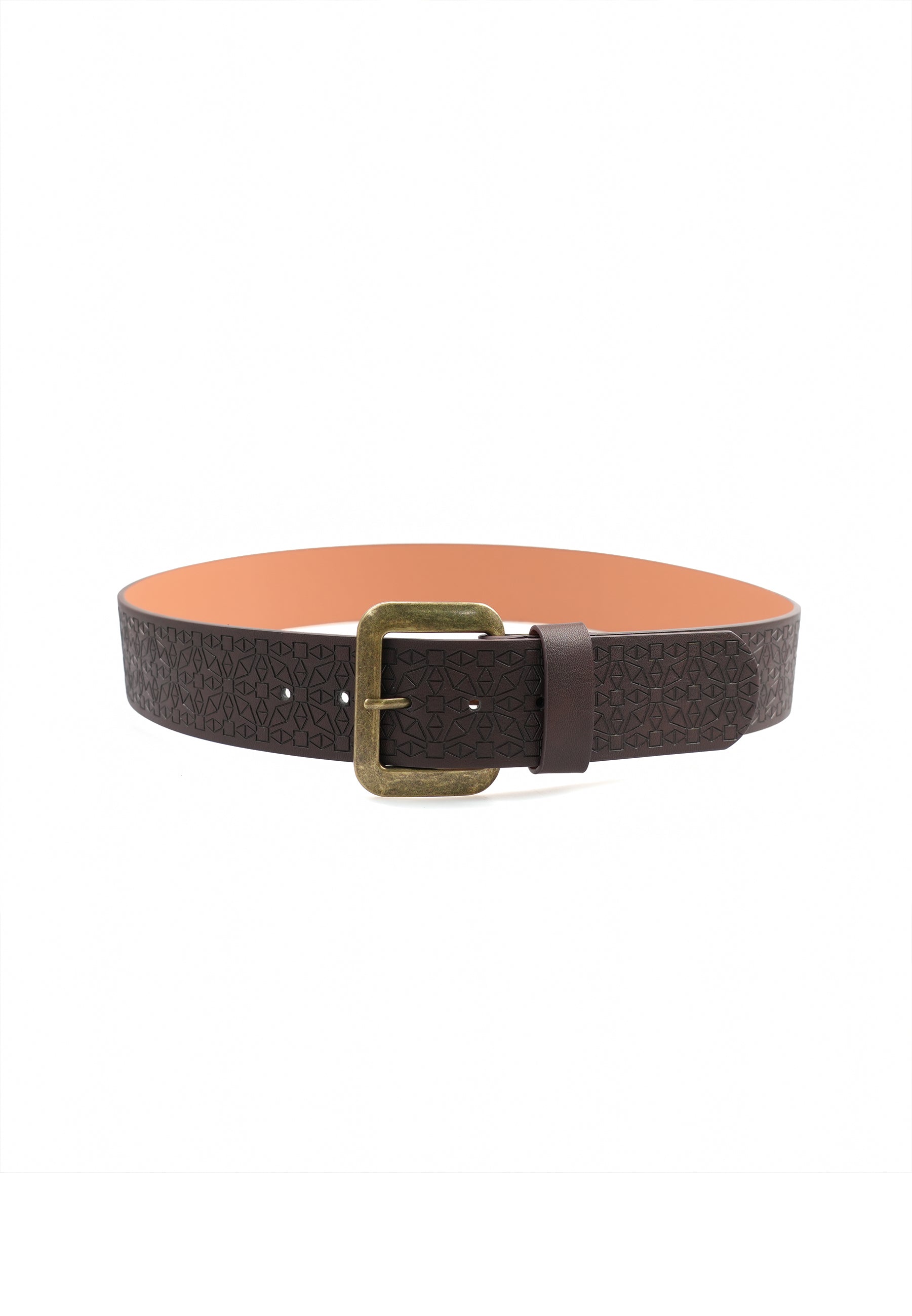 Elegant Brown Broad Belt