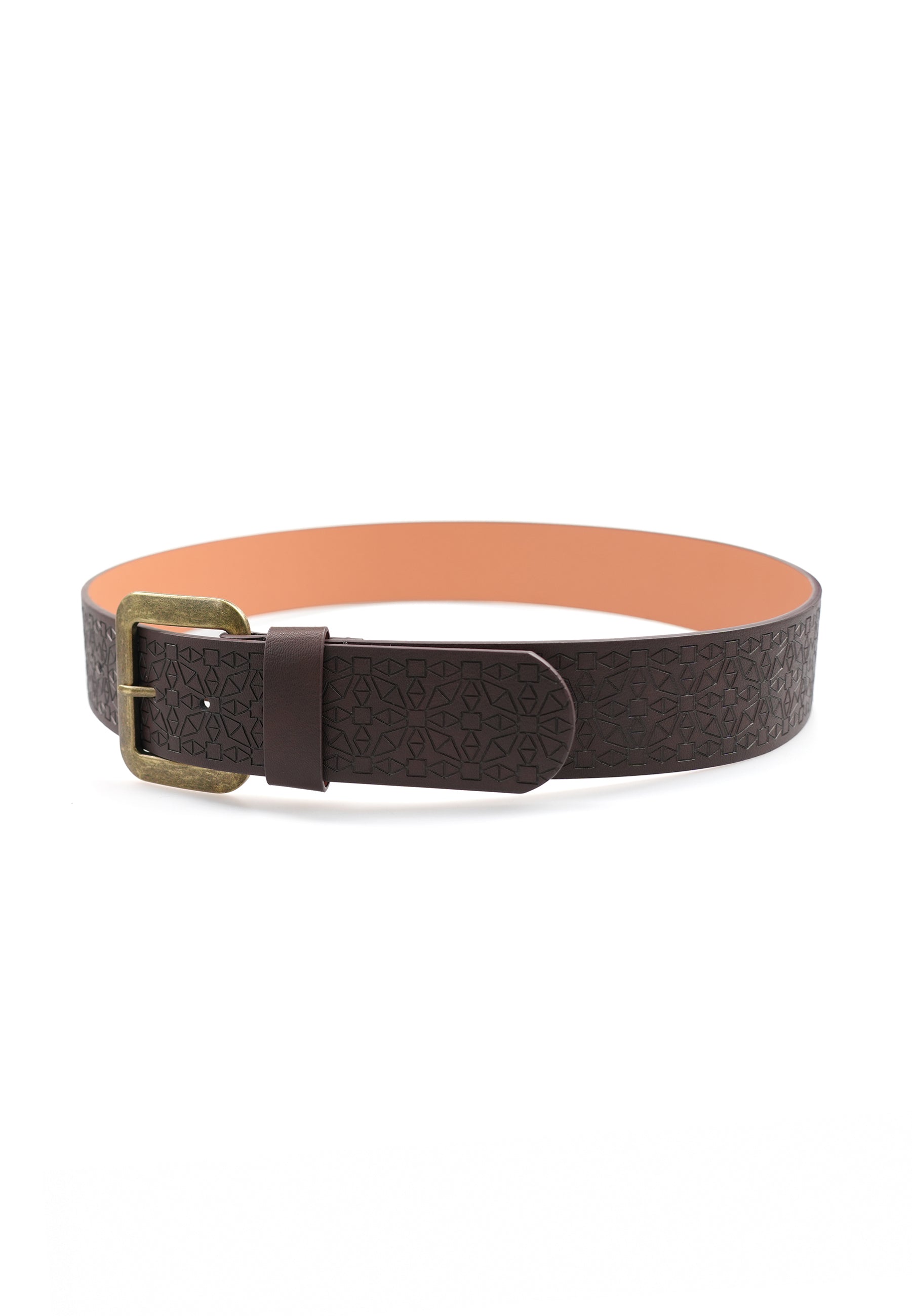 Elegant Brown Broad Belt