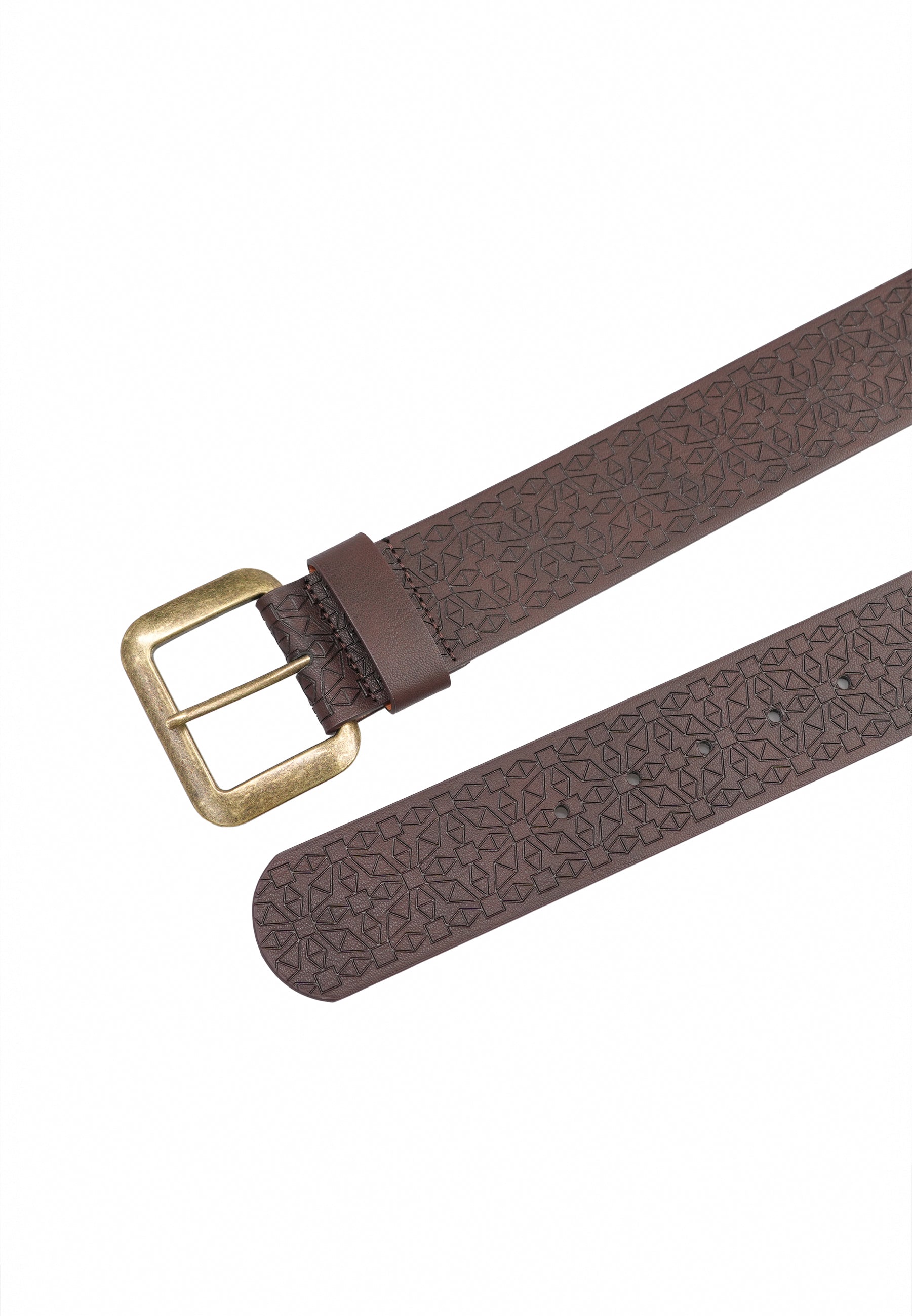 Elegant Brown Broad Belt