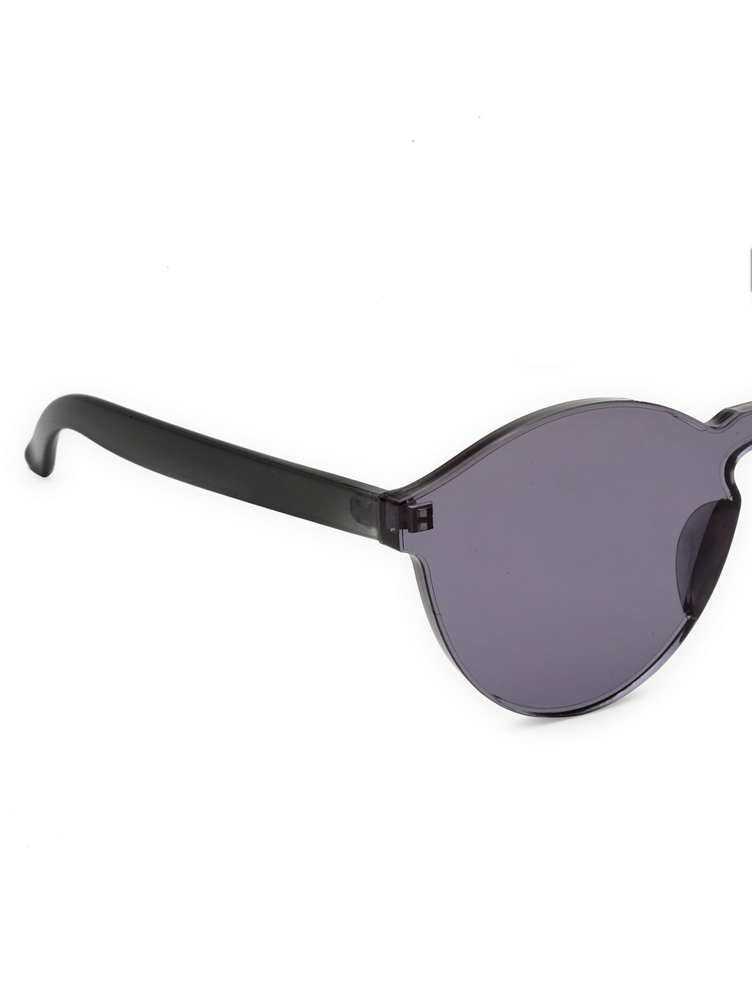 Transparente, randlose, einteilige, bonbonfarbene Sonnenbrille